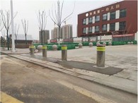 Automatische hydraulisch stijgende verkeerspaaltjes